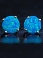 thumb 6MM Opal Stone stud Earring 2