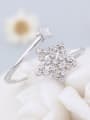 thumb Micro Pave Zircons S925 Silver Opening Ring 2