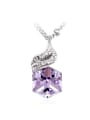 thumb Simple Cubic Crystal Rhinestones Necklace 0