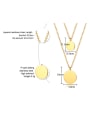 thumb Stainless Steel With Gold Plated Simplistic Round Necklaces 1
