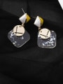 thumb Alloy With Acrylic Simplistic Square Drop Earrings 1