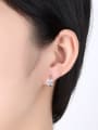 thumb Fashion Square Zircon Copper Earrings 2