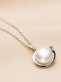 thumb Simple Freshwater Pearl Round Necklace 2