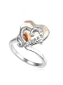 thumb Fashion Heart Swaroski Crystal Alloy Ring 2