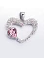 thumb S925 Silver Heart-shaped Pendant 0