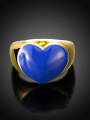 thumb ROMAD hot selling European and American gold / white blue oil ring 2