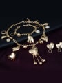 thumb Alloy Imitation-gold Plated Fashion Heart-shaped Four Pieces Jewelry Set 1