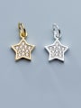 thumb 925 Sterling Silver With Cubic Zirconia  Simplistic Geometric Charms 0