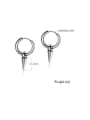 thumb 316L Surgical Steel With Platinum Plated Punk Irregular Stud Earrings 2