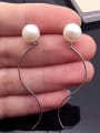 thumb Simple Freshwater Pearl Drop threader earring 1