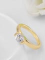 thumb Simply Style 18K Gold Plated Swiss Zircon Ring 2