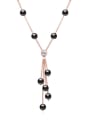 thumb Fashion Imitation Pearls-accented Alloy Necklace 2