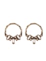 thumb Western Style Women Retro Alloy Round Stud Earrings 1