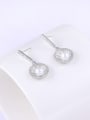 thumb Copper With Platinum Plated Simplistic Round Drop Earrings 1