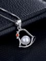 thumb Personalized Hollow Bell Imitation Pearl Pendant 1
