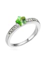 thumb Simple Flower austrian Crystals Alloy Ring 3