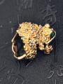thumb Personalized Gold Plated Toad Rhinestones Alloy Ring 1