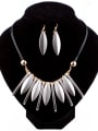 thumb Fashion Geometrical Paint-Acrylic Alloy Two Pieces Jewelry Set 1