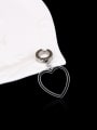 thumb Stainless Steel With Classic Heart Stud Earrings 2