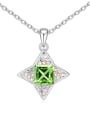 thumb Simple austrian Crystals-covered Star Pendant Alloy Necklace 2