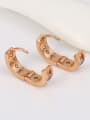 thumb Copper Alloy White Gold Plated Fashion Zircon Clip clip on earring 1