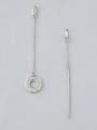 thumb 925 Silver Asymmetry Drop Earrings 0