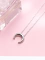 thumb S925 Silver Necklace Pendant female fashion simplicity Moon Necklace temperament personality Necklace Chain D4293 2