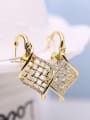 thumb Alloy Imitation-gold Plated Fashion Grid shaped Two Pieces Jewelry Set 2