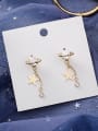 thumb Alloy With Imitation Gold Plated Fashion Star Drop Earrings 3