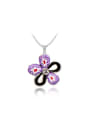 thumb Trendy Flower Shaped Polymer Clay Necklace 0