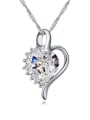 thumb Fashion Heart austrian Crystals Pendant Alloy Necklace 1