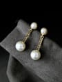 thumb Fresh and Simple Artificial Pearl drop earring 3