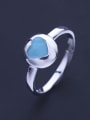 thumb Personalized Enamel Heart 925 Silver Opening Ring 2