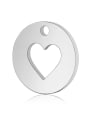 thumb Stainless Steel With Classic Heart Charms 0
