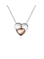 thumb Titanium With Platinum Plated Simplistic Heart Locket Necklace 0