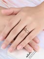 thumb Stainless Steel With Rose Gold Plated Fashion Cross Rings 1
