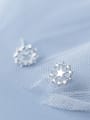 thumb 925 Sterling Silver With Silver Plated Trendy Star Stud Earrings 1