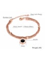 thumb Stainless Steel With Rose Gold Plated Trendy Round Rome number Bracelets 2
