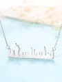 thumb 925 Sterling Silver With Smooth  Personality Irregular Necklaces 2