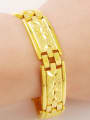 thumb Unisex 24K Gold Plated Geometric Shaped Bracelet 1