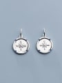thumb 925 Sterling Silver With Cubic Zirconia  Simplistic Round Charms 3