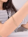 thumb Exquisite 18K Gold Plated Geometric Shaped Bracelet 1