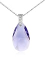 thumb Fashion Water Drop austrian Crystal Pendant Alloy Necklace 3