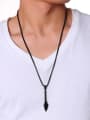 thumb Stainless Steel With Smooth  Simplistic Irregular Spearhead Pendant Necklace 4