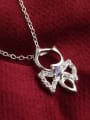 thumb Fashion Cartoon Kitten Shiny Cubic Zirconias Copper Necklace 2