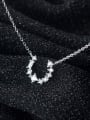 thumb 925 Sterling Silver With Platinum Plated Simplistic Geometric Necklaces 3