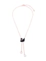 thumb Elegant Swan Shaped Pendant Women Short Necklace 0