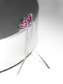 thumb Fashion Little Heart Zirconias 925 Silver Drop Earrings 0