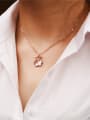 thumb Bear-shape Pendant Clavicle Necklace 1