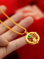 thumb Women Round Shaped Chinese Element Necklace 1